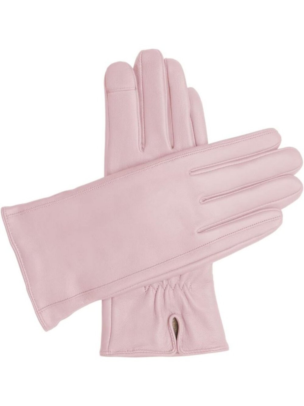 Stylish Touchscreen Leather Gloves with Cashmere Lining for Women - Warm & Chic